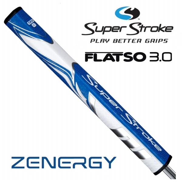 SuperStroke Zenergy Flatso 3.0 Putter Grip - Blue/White