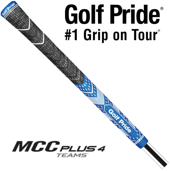 Golf Pride MCC Plus4 Teams Midsize Grip - Blue/White