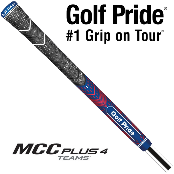 Golf Pride MCC Plus4 Teams Midsize Grip - Navy/Red
