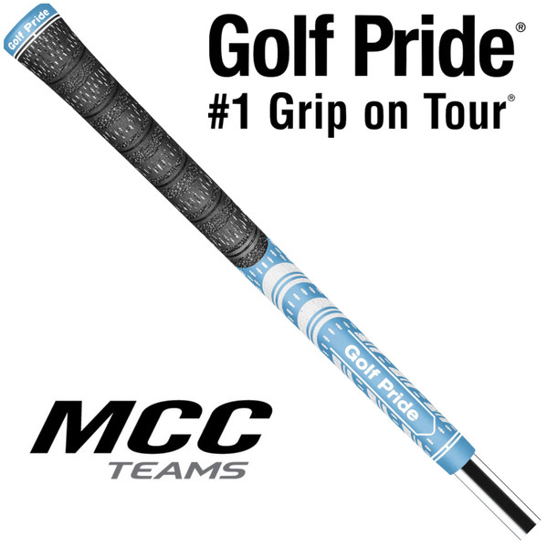 Golf Pride MCC Teams Midsize Grip - Light Blue/White