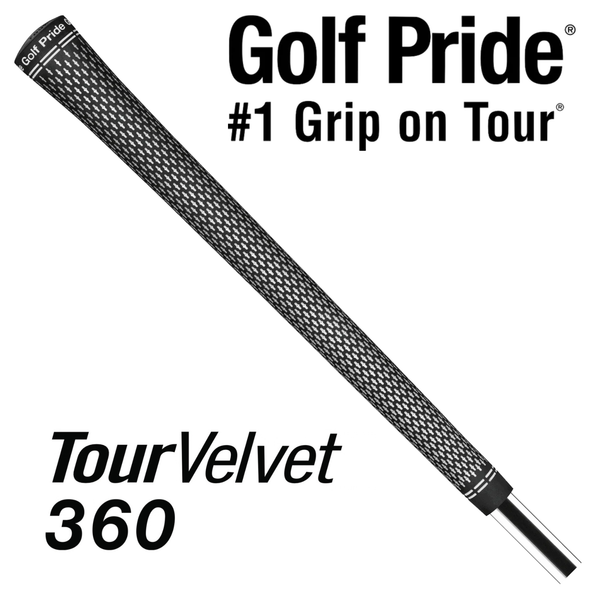 Golf Pride Tour Velvet 360 Standard Grip - Black/White