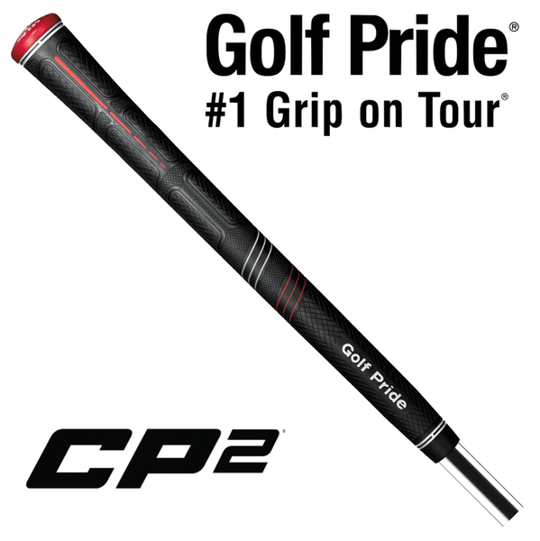 Golf Pride CP2 Pro Midsize Grip - Black/Red