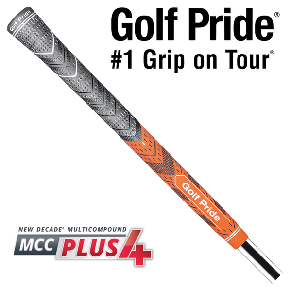 Golf Pride MCC Plus4 Standard Grip - Black/Orange