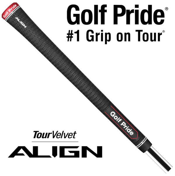 Golf Pride Tour Velvet Align Midsize Grip - Black