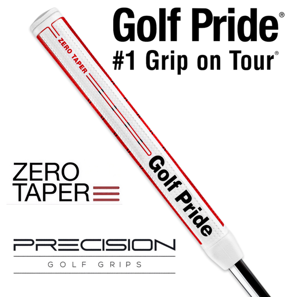 Golf Pride Zero Taper Putter Grip - Red/White