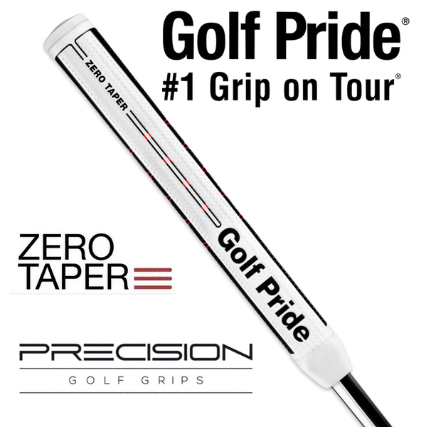 Golf Pride Zero Taper Putter Grip - Black/White