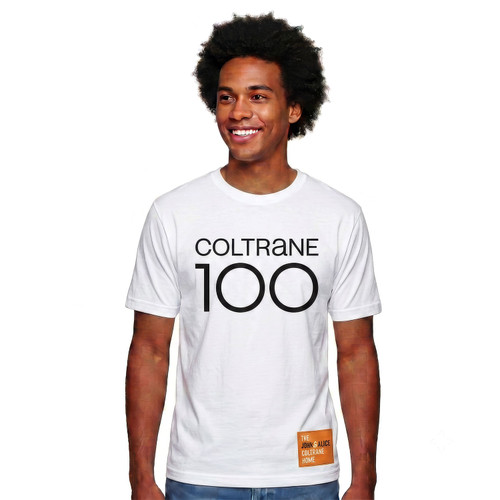 "Coltrane 100" Men's / Unisex Classic Fit White T-Shirt, Choose Your Size