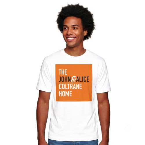 "Coltrane Home" Men's / Unisex Classic Fit White T-Shirt, Choose Your Size