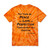 "Peace, Love, Perfection" Men's / Unisex Classic Fit Orange Tie-Dye T-Shirt, Choose Your Size