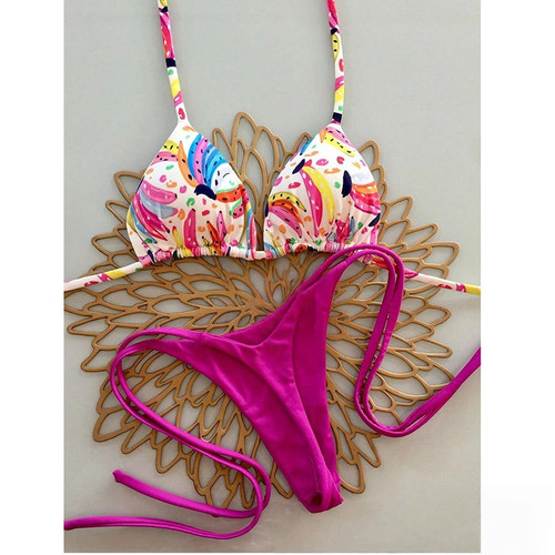 Bikini Set Print Swimsuit Beach Sexy Ladies Swimwear Seaside Vacation Bathing Suit Women Biquine Brasileiro Купальник Женский