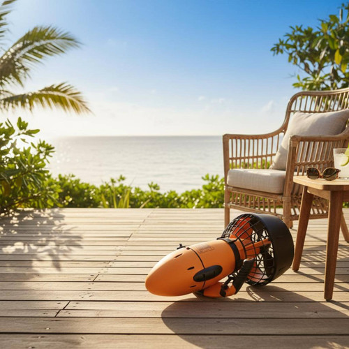 Electric Underwater Scooter 450W Engine Diving Scooter Underwater Propulsion Device Rechargeable Battery Aquatic Gear for Divers
