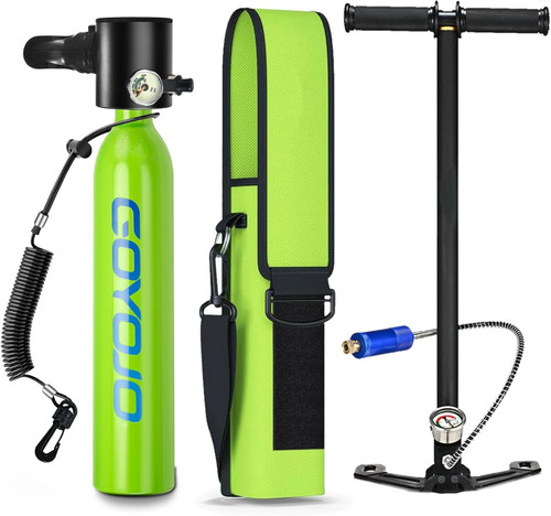 GOYOJO Scuba Tank 0.5L Mini Diving Equipment Underwater Breath System Cylinder Oxygen 6-10 Minutes Portable Lungs Air Buddy