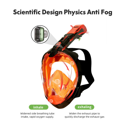 Snorkeling Mask Full Dry Diving Mask Professional Anti-Fog Diving Goggles Underwater Scuba Swimming Equipment
