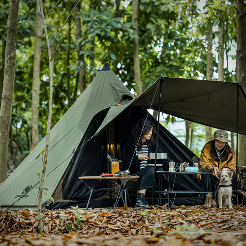 OneTigris Northgaze TC Chimney Tent Terylene Cotton Outdoor Teepee Hot Tent for Adventurers Hiking Camping 3 Season Tent