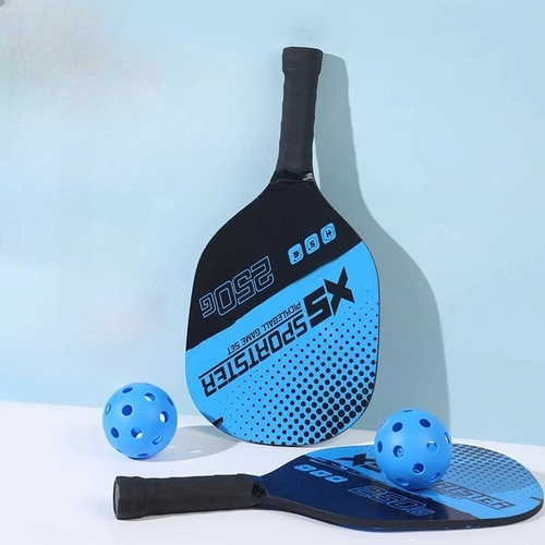 Pickleball Rackets Set Pickleball Paddle Set of 2 Rackets & 4 Pickleballs Balls Pickle-Ball Racquet with Balls Sports Accessory