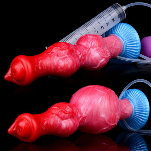 NNSX Large Ejaculation Dildo With Inflatable Anal Plug Toy Squirting Penis Big Knot Anal Dildos Erotic Products for Men Women