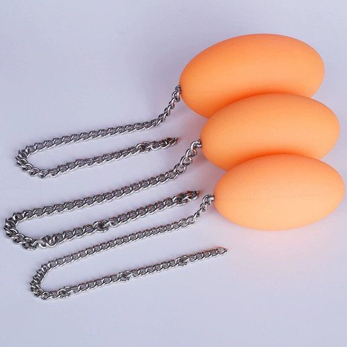 2022 Soft Oversized Egg Huge Luminous Anal Dilator Silicone Anal Ball Big Trainer Chain Gay Expansion Butt Plug Anus Masturbatio