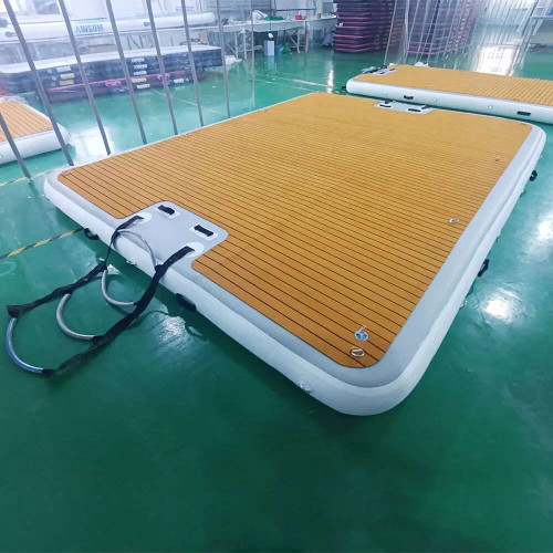 Modular Ating Docks Water Jump Inflatable Platform Dock Raft Island For Pontoon Boat Jet Ski