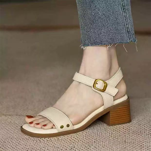 Women's Sandals Sexy High Heels Shoes for Woman Elegant Chunky Shoes New Pumps Party Flip Flops Dress Retro Mujer De Zapatos