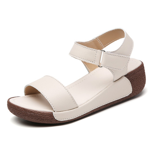 Women Shoes Wedge Heels Sandals 2025 Summer New  Sandals Female Platform Lether Elegant Wedges Sandals Sandalias Mujer
