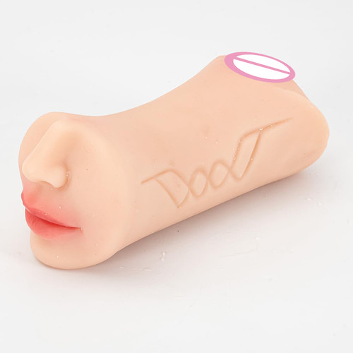 3-1 Male Sex Toys with Realistic Face Mouth Tongue, Realistic Male Masturbator Vagina and Narrow Anus, Adult Male Masturbators O