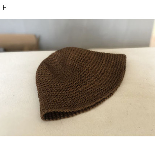 Summer Women's Fashion Cap Sunscreen Hats Fisherman Hat Hand-woven Bucket Straw Beach Hat