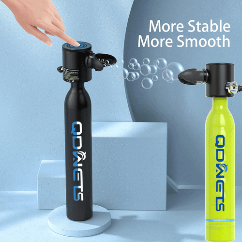 0.5L Mini Scuba Dive Tank,  with 5-10 Minutes of Backup Air, Mini Scuba Dive Cylinder &  Scuba Diving Oxygen Tank with Hand Pump