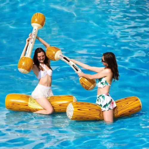 Pool Float Inflatable Canoe Water Toy Swimming Toy with Paddle Children's Boat Air Mattress Swimming Seat Water Sports