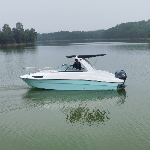 24ft Luxury Tourist Boat Yacht Fiberglass Speed Boat for fishing/leisure/sports