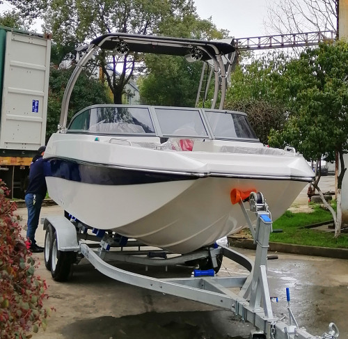 2025 New 19ft FRP  Fishing Runabout Motor Boat for Sale Without Engine