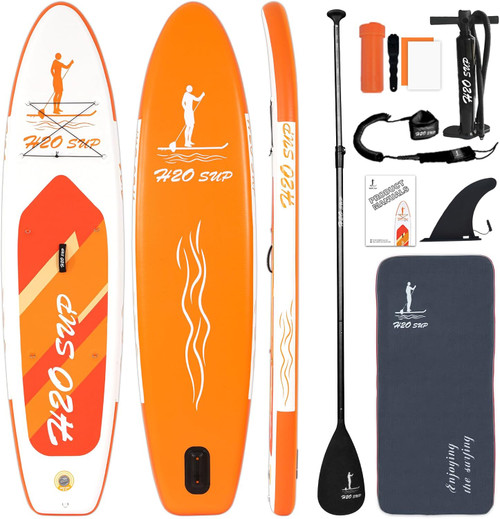 In Stock 10'6'' Inflatable Stand up Paddle Board (SUP) CE Certified 150kg Capacity Portable Water Sports Board Full Accessories
