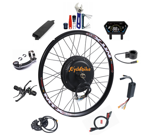 Shipping From US Warehouse 52v 60v 2000w Waterproof Ebike Conversion Kit with Battery Including Tax