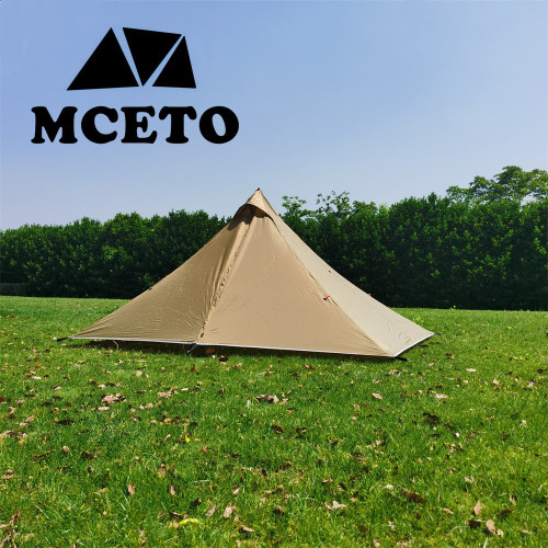 1 Person Hiking Camping Tent Ultralight Rodless Pyramid Tent 4 Season Backpack Tent Outdoor Waterproof Awnings Sun Shlelter Tent