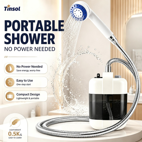 2026 Portable Camping Shower Outdoor USB Rechargeable Electric Shower Pump for Camping Car Washing Gardening Pet Cleaning