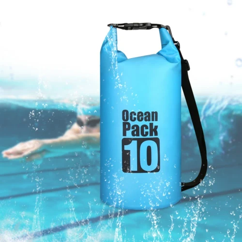 Dry Bag Waterproof 500D, Roll Top Floating Dry Sack for Kayaking Boating Rafting Beach, Outdoor Camping Swimming Gear Storage