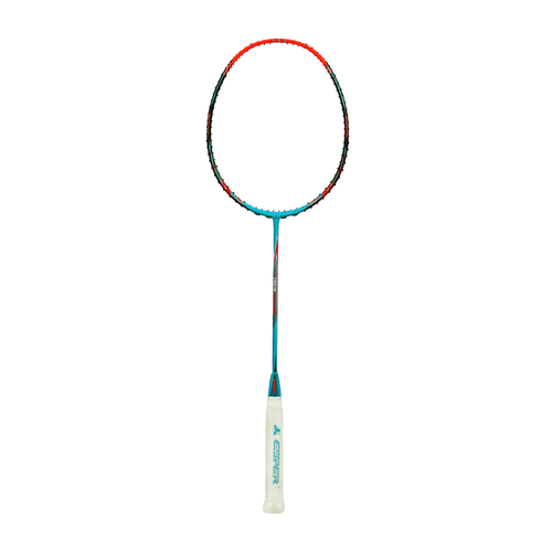 Konmat Sports Esper 82g Badminton Racket Full Carbon Wood Handle 30 LBS Tension Graphite-Fiber Strings Manufactured 4U Weight