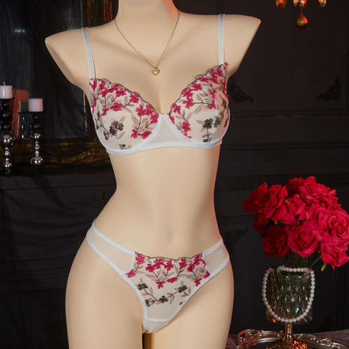 2025 Hot-Selling Foreign Trade Hollow Mesh Sexy Comfortable Simple and Elegant Lingerie Set Ultra-Thin Sexy Lingerie