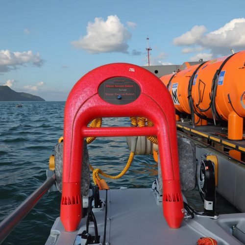 Feimi GPS Remote Control ABS Material 30km/h Max Speed 1500m Transmission Water Wing Lifeboat Robot Commercial Drone Lifebuoy