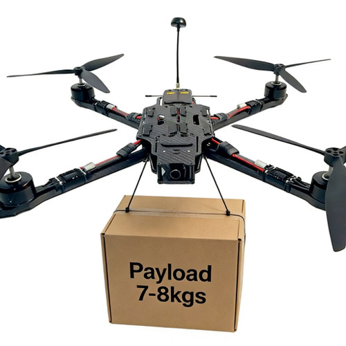 Long Range 15 Inch FPV Drone 8KG Payload 140KM/H Speed Working Temperature Range with Camera