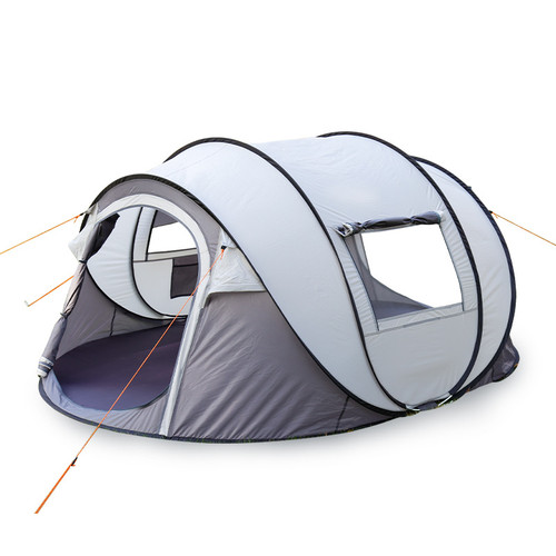 High Quality Outdoor Automatic Tunnel Tent Quick Open 5-8 Person Waterproof Camping Multiple Person Windproof Tent