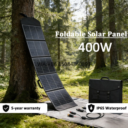 400W Waterproof Dustproof Two Fold Portable Solar Panel Outdoor RV Camping Off Grid Battery Power Charging