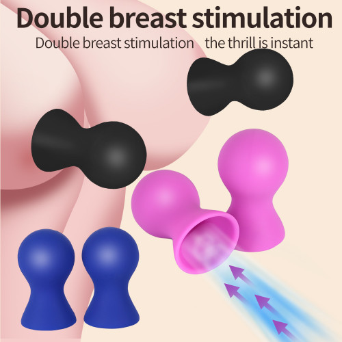 2PCS Silicone Nipple Sucker Pump Breast Massager Sex Toys For Women Nipple Clamps Clitoris Stimulator Sexy Games For Couples