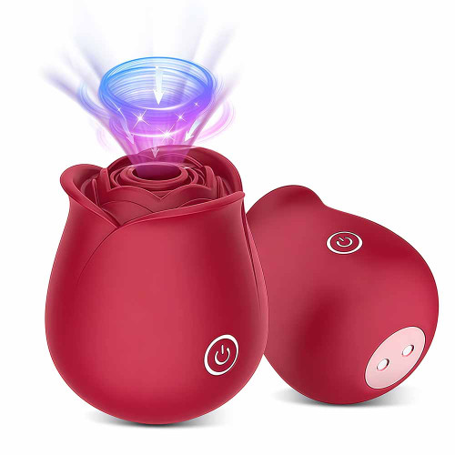 10 Speed Rose Suker Vibrator G-spot Dildo Clitoris Stimulating Sucking Female Sex Toy USB Rechargeable Rose-shaped Mini Massager