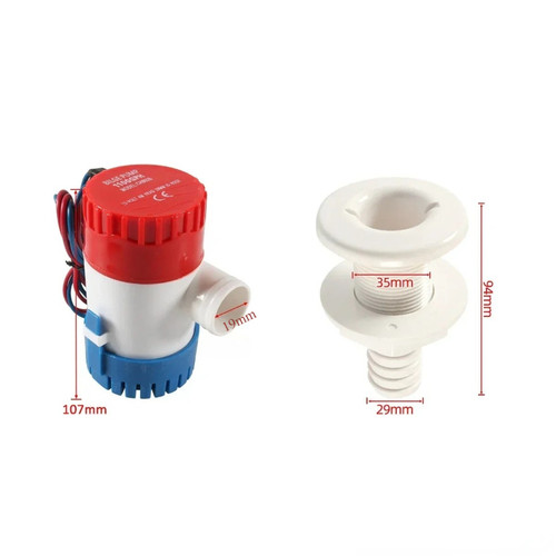 Bilge Pump 12V 24V 750GPH 1100GPH Water Pump Used in Boat Seaplane Motor Homes Houseboat