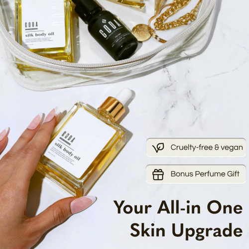 50ml GODA Silk Body Oil & Pheromone Fragrance Body Oil Smooth And Delicate Skin Deeply Nourishing And Moisturizing Long-Lasting