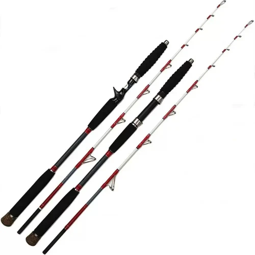 1.6M Saltwater Offshore 100-300g Casting/Spinning Carbon Fiber Boat Fishing Rod Portable Travel Fishing Rod EVA Handle Surf Rod