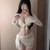 Bikini Swimsuit Women's 2025 New Four-piece Set White Sexy Slim and Split Vacation Hot Springs Europe and America