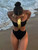 Beach Outfits Woman Bikini Backless Black Set Bikinis High Waist Bottom Swimsuit Women's Two-piece Two Piece Swimsuit Beachwear