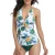 Bikini 2022 New Mujer V Neck Swimsuit Women Lace Up Swimwear Tankini Beach Bathing Suit Female Brazilian