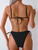 Bikini Women Swimsuit 2026 New Solid Ribbed Sling Bikinis Set Sexy Lace Up Swimwear Summer Two Piece Beach Bathing Suit Female